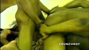 Vintage porn with 3 ebony boys fucking