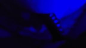 Waking my sissy chastity with my strap on raw anal teasing