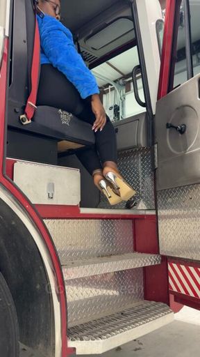 Fire truck booty and feet