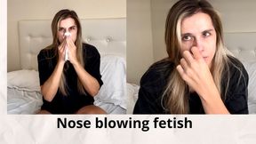 Nose blowing - Snot.