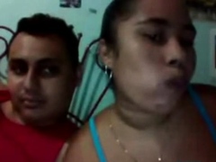 Hot Colombian Couple's Webcam Show