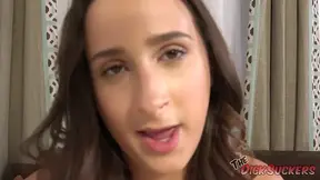 Stepdad catches Ashley Adams fingering her own backside