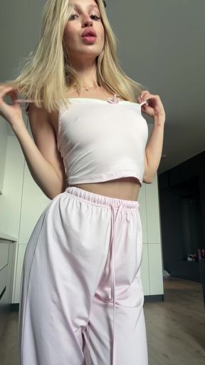 Hilarious teen with big tits teases her onlyfans fans