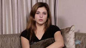 Busty blonde Abigail Mac sucks and rides cock in a threesome with Aaron