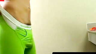 TwinkUndie.com - Handsome twink Joey's colorful undies try-on and jerk off