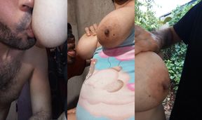 My daddy is addicted to sucking big tits and hard nipples that's why I breastfeed him