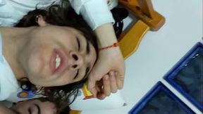 Teens start singing and happy ending