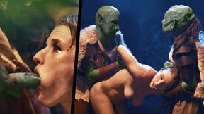 Orc Goblin Sex Dungeon - Fantasy Redhead Girl Turned Into Slave &amp; Filled With Hot CUM