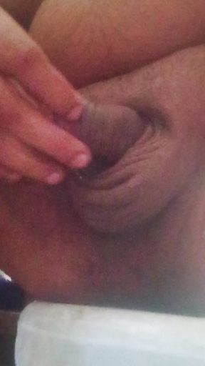 Masturbation in Bathroom and Playing with Penis