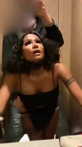 Johntronx - Public Bathroom Quickie with a Hot and Wild Asian Babe