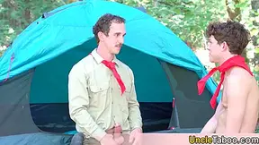 Uniformed Scouts Got Bored While Camping