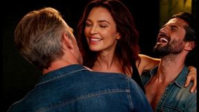 hotwife creampied at a swinger party in front of hubby ( ai generated )