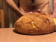 Cum on fresh bread