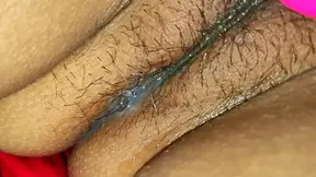 Beautiful Indian girl Tinny Neha plays with finger and toy in her