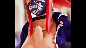 Akali Seduces Her Foe with Lush Curves in Hot Shinobi Tryst