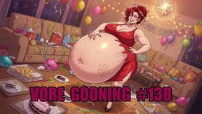 Vore Gooning #13B: Eternal Warmth Within Her Divine Maw (Animated)