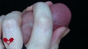 Peehole penetration with the tongue during a blowjob