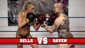 Bella Ink vs Raven Roulette Topless Boxing Showdown
