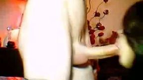 My Turkish brunette teen girlfriend on webcam sucking