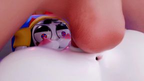 Pomni - Clown Slut Wants Every Inch in Every Hole