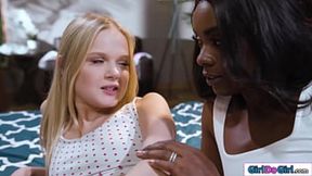 Busty ebony Mocha Menage walks in on her wife Ana Foxxx spanking and fingering girlfriend Coco Lovelock.The milf thinks both of them need a spanking