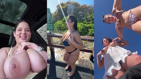 nude beach vlog: dani goes to miami beach with xxx friends