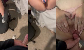 Stealthy Office Encounter: MILF's Quick Escape During Zoom Call - Can You Keep a Secret?