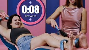 Thick Busty Alice Peachy Tickling Challenge - SFW Extreme Feet And Body Tickling With Sabina