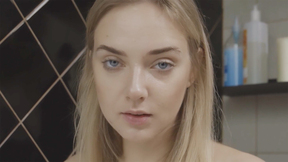 Charming sexy girl & her sexy morning routine so sexy naked teen enjoyed posing