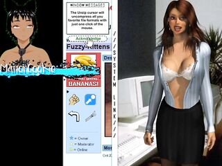 Up the wazoo - Discovered this game where u mess a office lady and it's smth with very old style sort internet