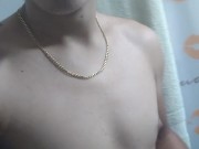 En el baño antes de la duchita