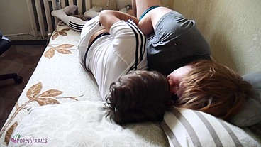 Teen football player sucks my cock and makes me cum
