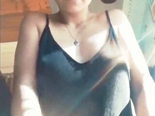 Lactating mother I'd like to fuck melons oozing milk - See me play with my massive nipps!