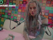 Anuskatzz eats a XXL lollipop in ASMR style - sexy foodsounds - candy muckbang