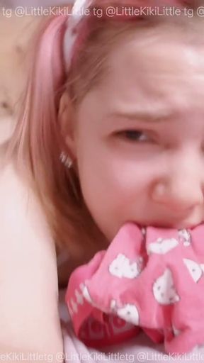 I ROUGH fuck my step DAUGTER in her BARELY LEGAL PUSSY with her panties in her mouth   Clip 1