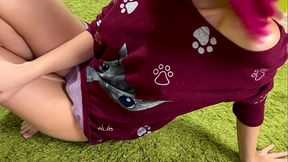 Voluptuous Cutie With A Perfect Natural Body Comes Very Loudly