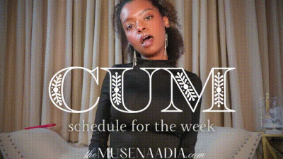 Cum Schedule for the Week