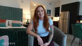 Busty Tattoo MILF Chokes StepDaughter on Uncut Cock Gushing Cum Destruction