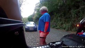 Parked in layby being watched