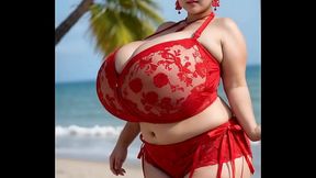 Busty Chinese BBW (AI Generated)