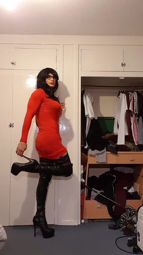 Cumming in Thigh High Boots