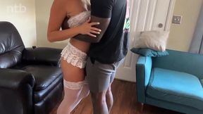Horny wife gets a BBC bull while hubby watches and then he cums on her face