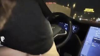 Petite Teen Sucks and Fucks in Car