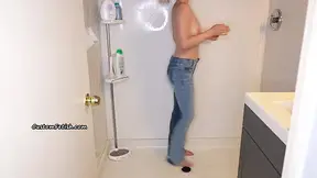 Harley Wet Clothing and Nude Showering