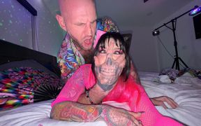 Nova Cane Gets Her Pussy Pounded Below the Laser Lights!