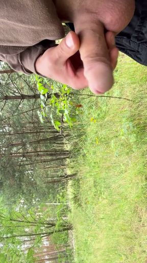 Teen boy walk nude in nature for gay daddy flash big dick   Clip 1