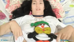 She in her doll costume wants to be fucked