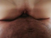 Morning wood surprise, Soft Pussy massage & deep inside Cum