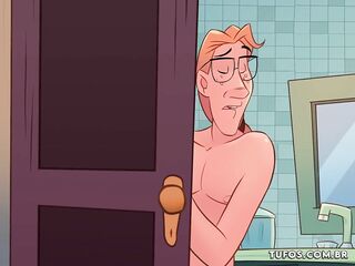 Screwing the booty of the backdoor maid in the bath at home... Mop on the maid - Os Sacanas Filminho