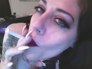 Smoking and Fucking my Hairy Pussy